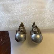 Jewelry | Gorgeous 925 Sterling Silver Marcasite And Grey ...