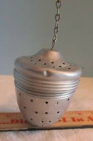 Vintage Tea Pot Tea Strainer Diffuser Infuser With /Chain ...