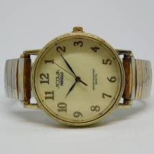 ACQUA Indiglo Two-Tone Quartz Analog Men's Watch Sz. 6 1/2 ...