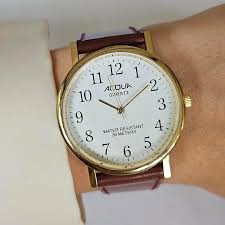 Vintage Acqua by Timex Quartz Watch Unisex with Brown ...
