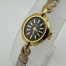 Vintage Acqua Timex Watch Women Hand Winding Mechanical Gold ...