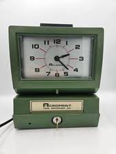 Vintage Time Clock Acroprint 150ER3 Punch Clock PARTS for sale online | eBay