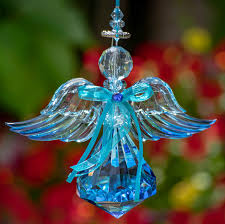 Hanging Blue Acrylic Angel Ornaments in 6 Assorted Styles - Etsy