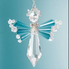 Crystal Angel Ornament Kit - December Birthstone | Solid Oak