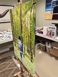 Out of the Woods IV by Tom Blood (2023) : Painting Acrylic on Canvas - Singulart