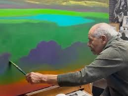 With respect and sadness @v_over_m shares the news today of the passing of a great painter and teacher , Richard Mayhew (1924-2024) . Thank you Richard for your friendship and support