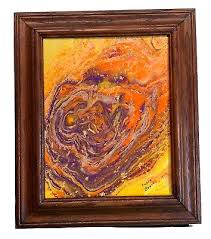 Original Framed Abstract Painting On Canvas “The Abyss” 2017 Signed Susan Bowen | eBay