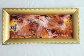 Epoxy Resin Art Trinket Tray: Decorative Catchall Dish (13x5 Inches) - Etsy