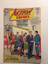 Action Comics #309 Fine | DC Superman Supergirl | John F Kennedy app JLA Robin | #1916697275