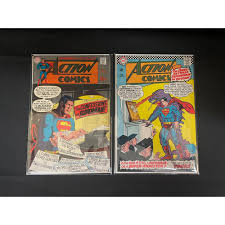Lot - (8) Vintage Action Comics Superman Cards