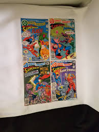 4 Superman Comics 1978-79 Superman and Aquaman '79 Superman and the Flash '78 Superman and the Metal Men '78 Superman and Adam Strange '78 - Etsy