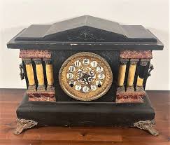Antique Black Mantel Clock 1890s Sessions Seth Thomas Ingraham Original Repair | eBay