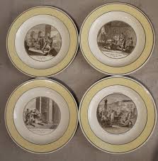 Lot - Stone Coquerel & Le Gros Paris Creamware Plates