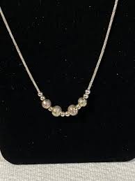 Vintage Milor Sterling Silver Necklace With Beads - Etsy Israel