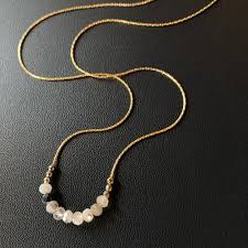 Dainty Faceted Quartz and Pyrite Necklace — Coquelicot ...