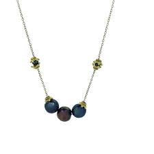 Black Pearl Trio Necklace – BitiBeshaJewelry