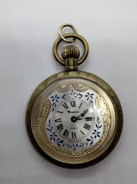 Vintage Vendome 17 Jewel Gold Plated Pocket Watch Working | eBay