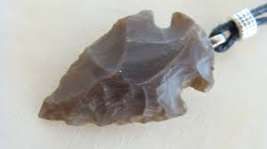 Hand Knapped ARROWHEAD PENDANT Necklace With Beadwork Reproduction Arrowhead - Etsy