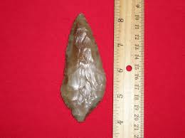 Large Prehistoric Indian Arrowhead Knife Blade From Kentucky ...