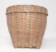 19TH CENTURY SMALL PENOBSCOT MAINE NATIVE-AMERICAN, ROUND, LIDDED, BASKET | eBay