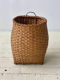 Antique Maine First Nations / Indigenous Adirondack Gathering Basket, Circa Early 20th Century — portmanteau new york