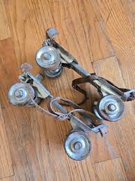 Vintage Kids Metal Adjustable Roller Skates | eBay