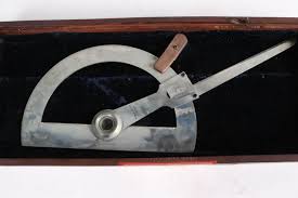 Lot - Kern & Cie Silver Semi-Circular Protractor