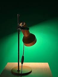 VINTAGE SPACE AGE TABLE LAMP ORANGE ADJUSTABLE | eBay