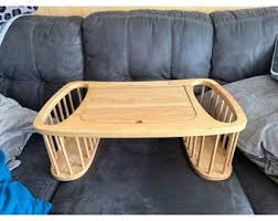 Vintage Adjustable Wooden Bed Tray With Foldable Stand ...
