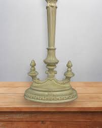 34" Oblong 20th Century Style Off-white Fluted Candlestick ...