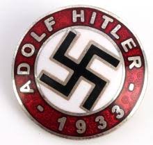 Sold at Auction: WWII GERMAN THIRD REICH HITLER 1933 BADGE PIN