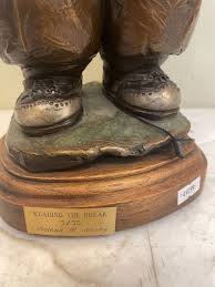 Multi-Patinated Bronze Statue of Man by Arthur H. Norby ...