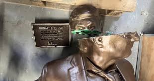 Statue of Donald Trump and Jeffrey Epstein removed from ...