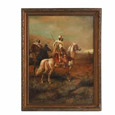 Lot - Continental School , (19th century), Mounted Arab ...