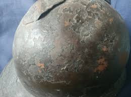 WW1 "Adrian" M15 French Helmet No Emblem Original Leather Chinstrap | eBay