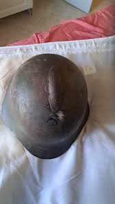 Can someone identify this helmet. It was found partially buried in the ground. : r/Helmets