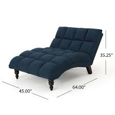 Kaniel Tufted Fabric Double Chaise by Christopher Knight ...