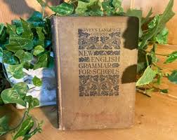 Antique 1900 Book: Harvey's Language Course | Grammer for ...