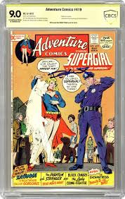 Adventure Comics (1938 1st Series) 419 CBCS 9.0 Witnessed Sig