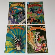 4 ORIGINAL AQUAMAN DC COMICS