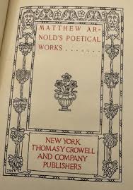 Matthew Arnold's Poems Complete Poetical Works 1897 HB | eBay