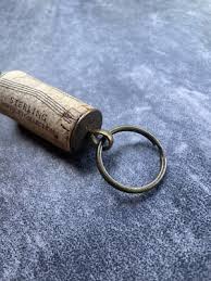 Sterling Vintner's Collection Wine Cork Key/Dangle Cristal ...