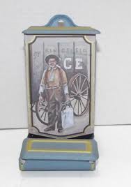 Vintage JASCO Hong Kong pressed steel or tin kitchen match ...