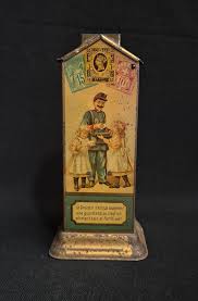 chocolate dispenser piggy bank lithographed she... | Antikeo