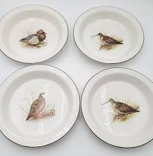 Set Of 4 Ulster Ireland Ceramics Pie Plates "Birds" | eBay