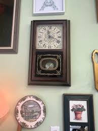 Vintage Eight Day Spring Wound Pendulum Clock, New England ...