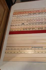18 Yardstick Wood Wooden Ruler Lot Advertising Sign Color Art Craft Hobby | eBay