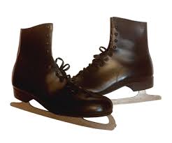 American Rocket Figure Skates, Size 11. Vintage Mens Blk ...