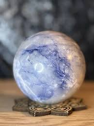 Large Natural Afaghanite Sphere and 11 inch Tower Set UV ...