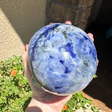 Sodalite Magical Child Crystal Skull Carved by Leandro de ...